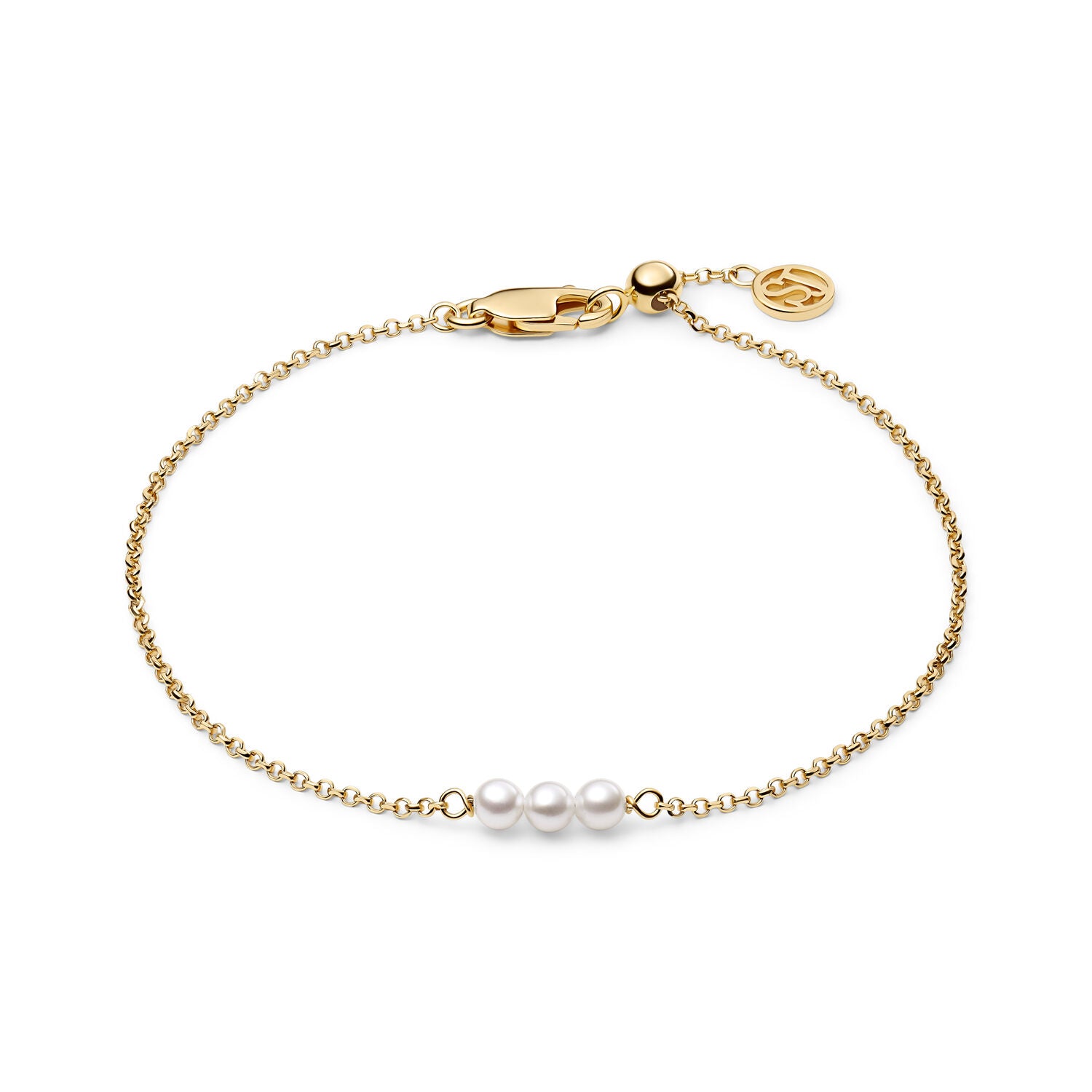 Sif Jakobs Gold Plated Perla Cinque Bracelet SJ-B2735-P-YG