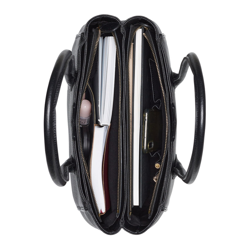 Isabel Bernard Honoré Cloe Schwarze Handtasche IB25001-zoom-