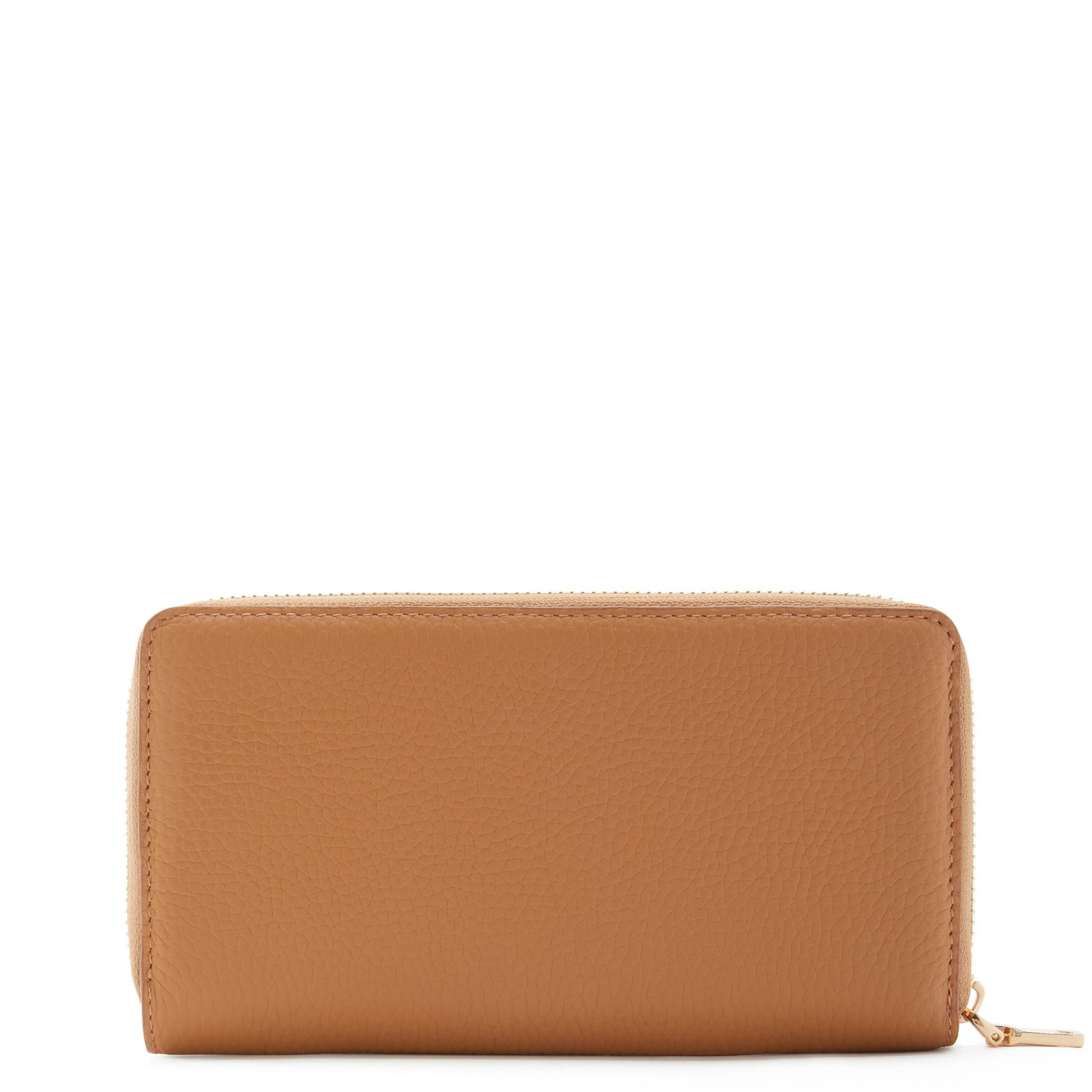 Isabel Bernard Honoré Léa Camel Calfskin Zip Wallet IB23023