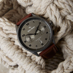 Mats Meier Mont Vélan Chrono Grijs/Brown Watch MM10005
