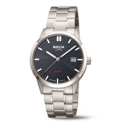 Boccia Titanium Blauw Heren Horloge 2002-3673-02