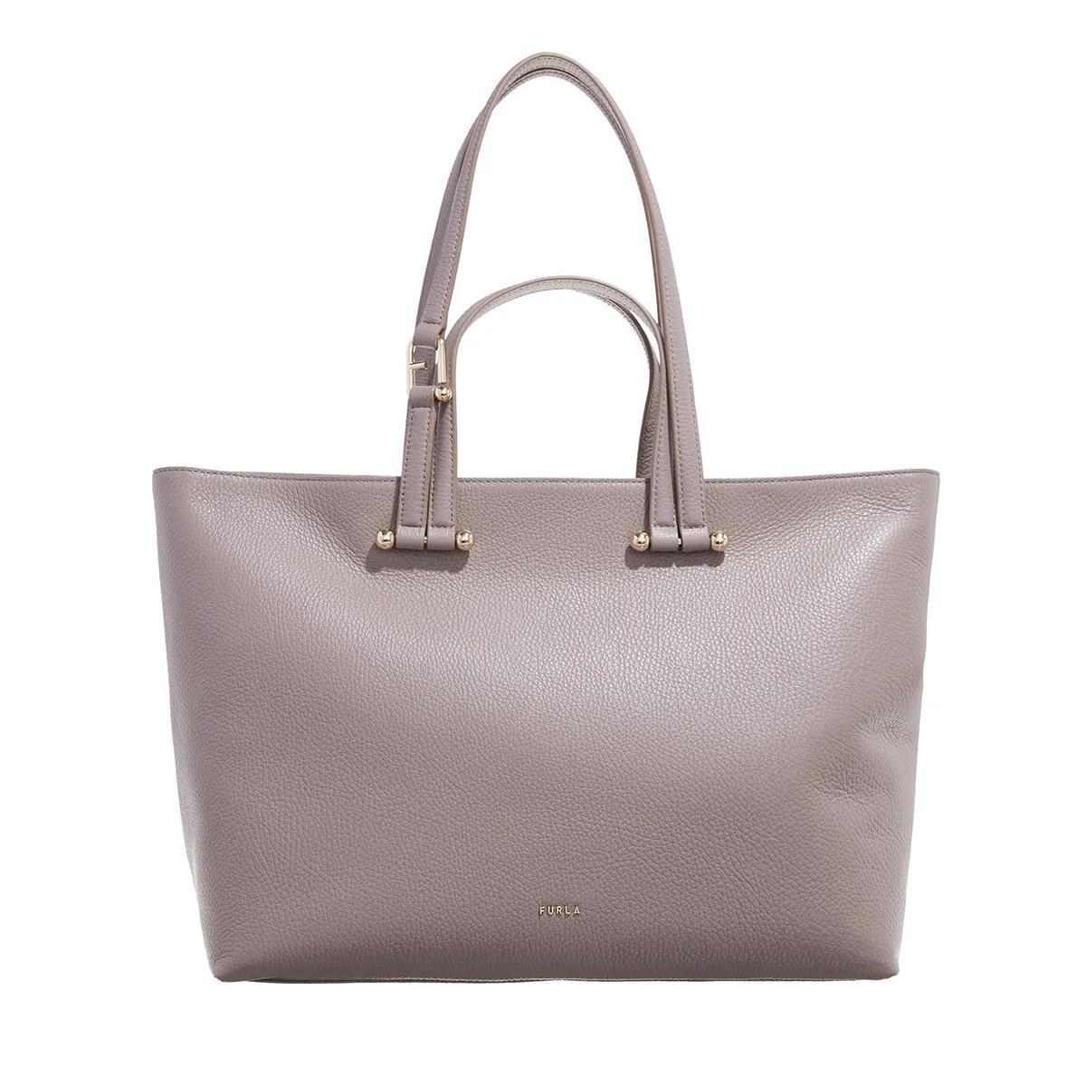 Furla Duetto Grey Leather Shopper 2001-A0630140