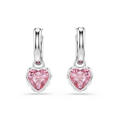 Swarovski Chroma Silver-Tone Earrings with Pink Accents 5757814