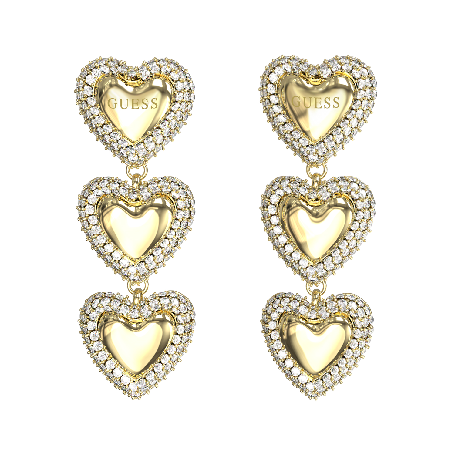 Guess Beloved Gold-coloured Earrings JUBE06011JWYGT-U