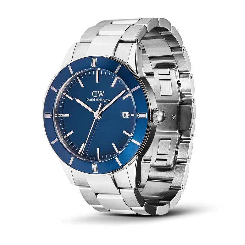 Daniel Wellington Iconic Paradigma Blu Arctic Enamel Herrenuhr DW00100820-zoom-