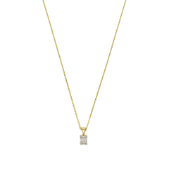 Isabel Bernard De la Paix Maxime 14 Carat Golden Necklace | diamond 0.11 ct | IBD350017