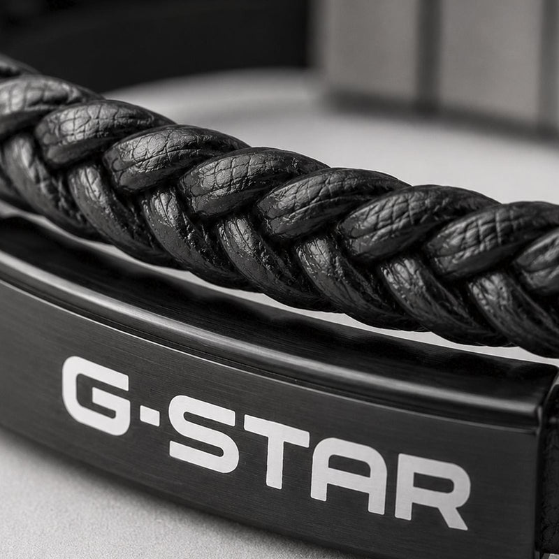 G-Star Tether02P Schwarzes Lederarmband GSJ.109.03-zoom-