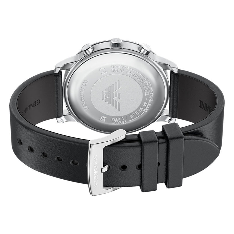 Emporio Armani Round Black Dial Watch AR11774-zoom-