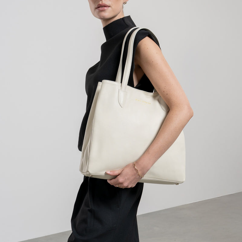 Isabel Bernard Honoré Francine Creme Kalbsleder Shopper IB25048-zoom-