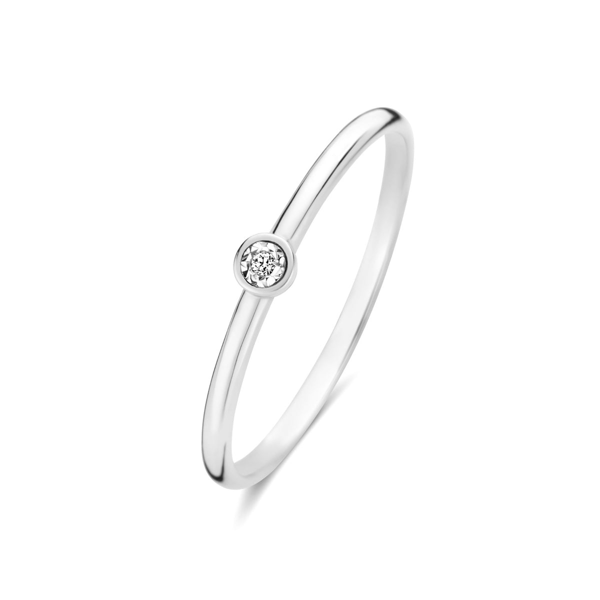 Isabel Bernard De La Paix Inaya 14 Carat Whitegold Ring | diamond 0.01 ct | IBD330026-48