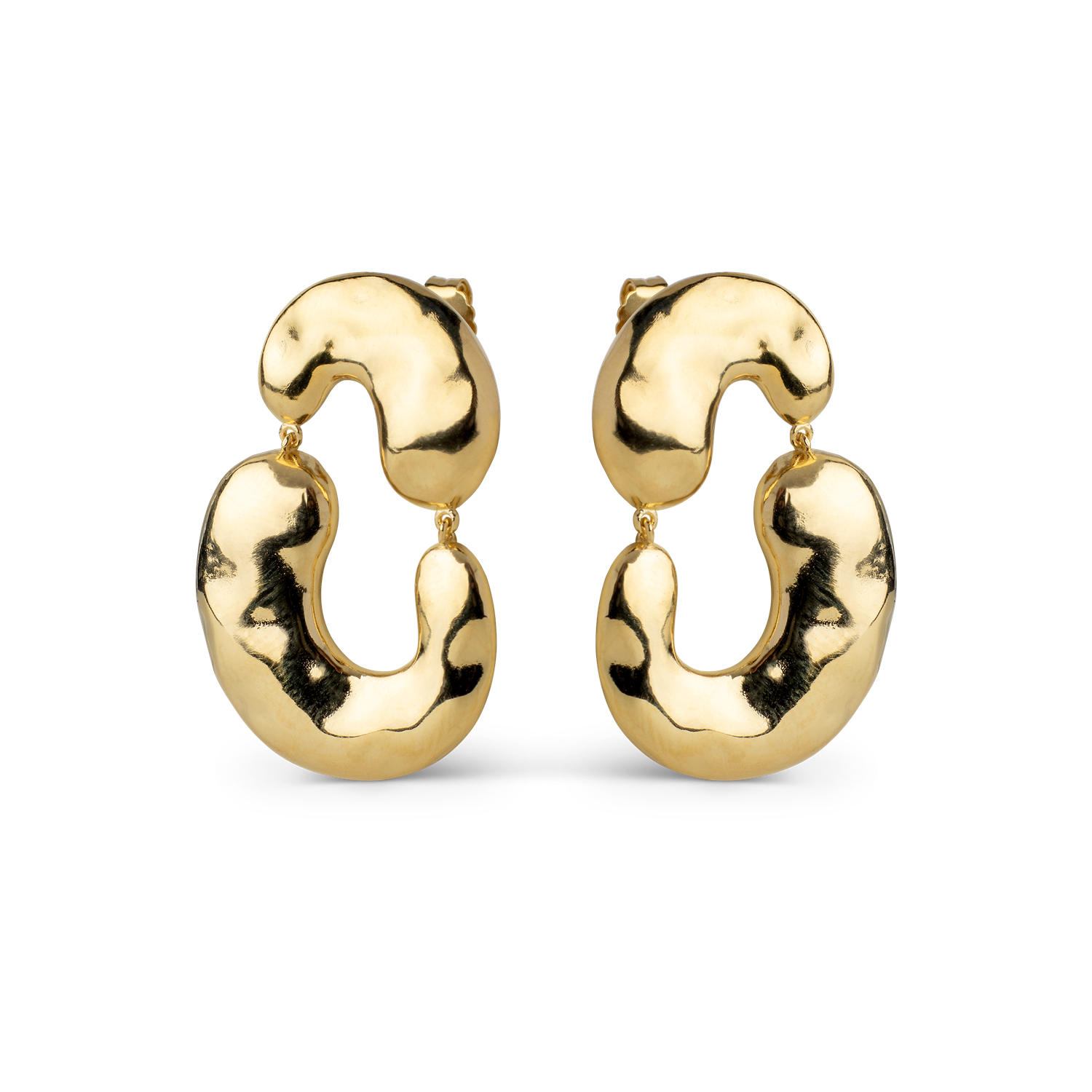 ENAMEL Copenhagen Recycled 925 Sterling Silver Gold Plated Earrings E445G