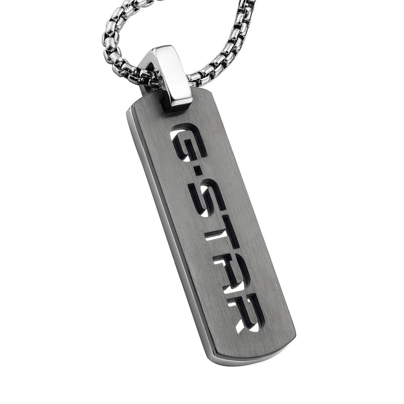 G-STAR Incisio Silberfarbene Halskette GSJ.106.01-zoom-
