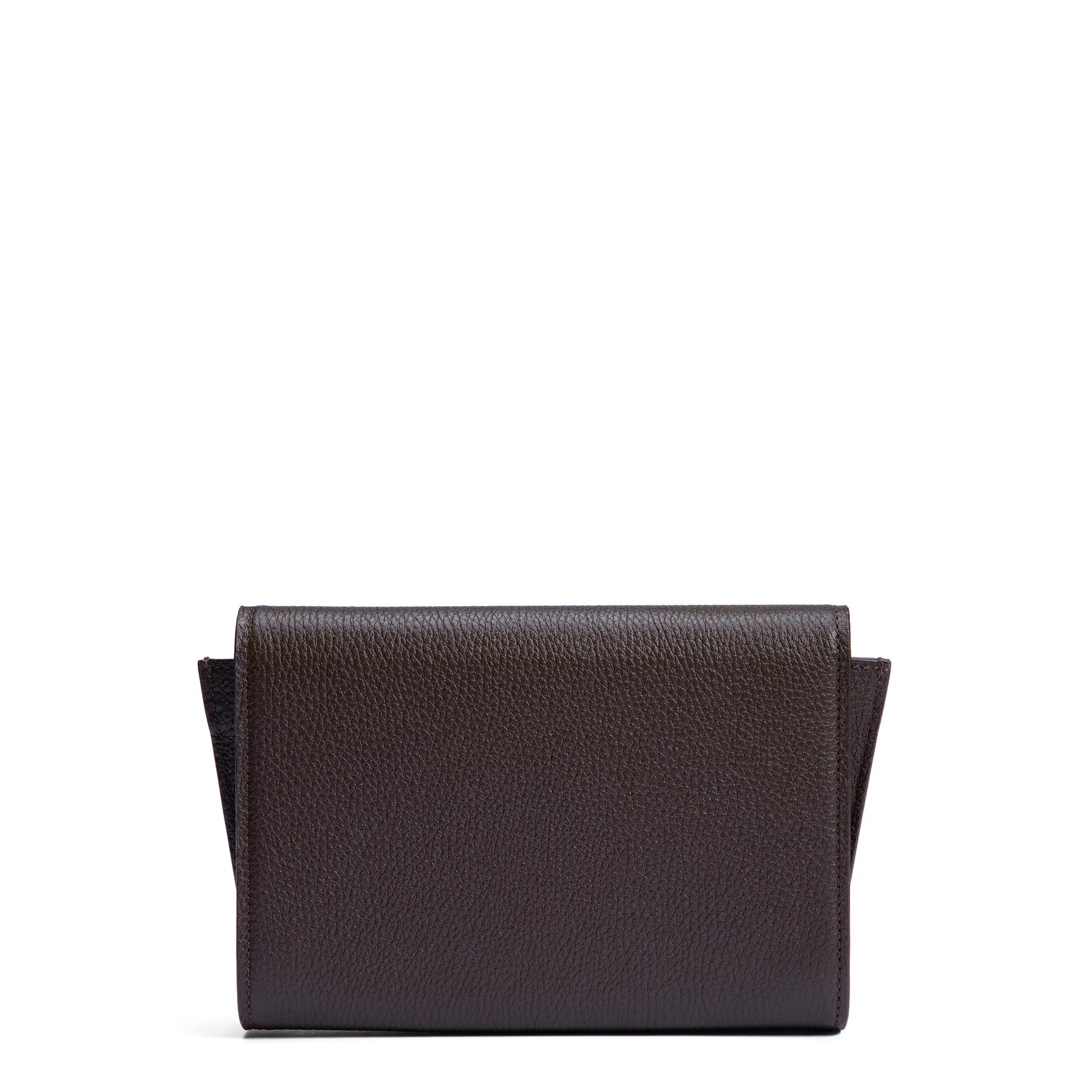 Isabel Bernard Honoré Lina Dark Brown Clutch With Detachable Shoulder Chain IB21135-031