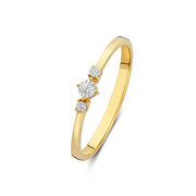 Beloro Jewels Monte Napoleone Delphine 9 Karat Gold Ring mit Zirkonia-Steinen BO330055-56
