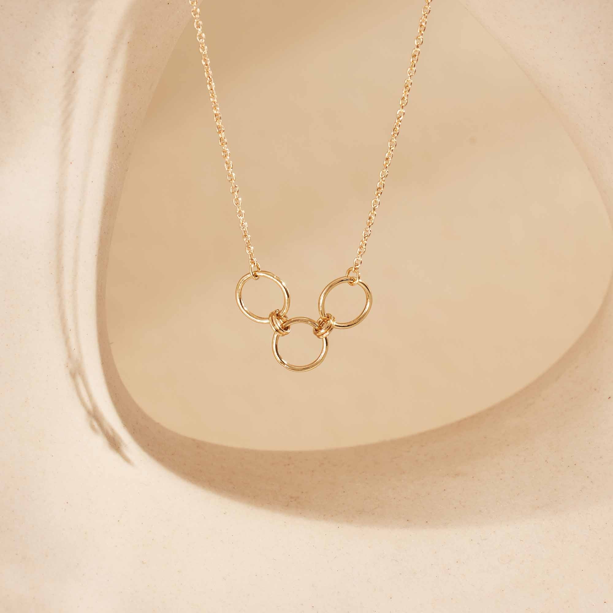 Isabel Bernard 14 Carat Golden Belleville Anna Necklace IB340047 (Length 40.00-45.00 cm)