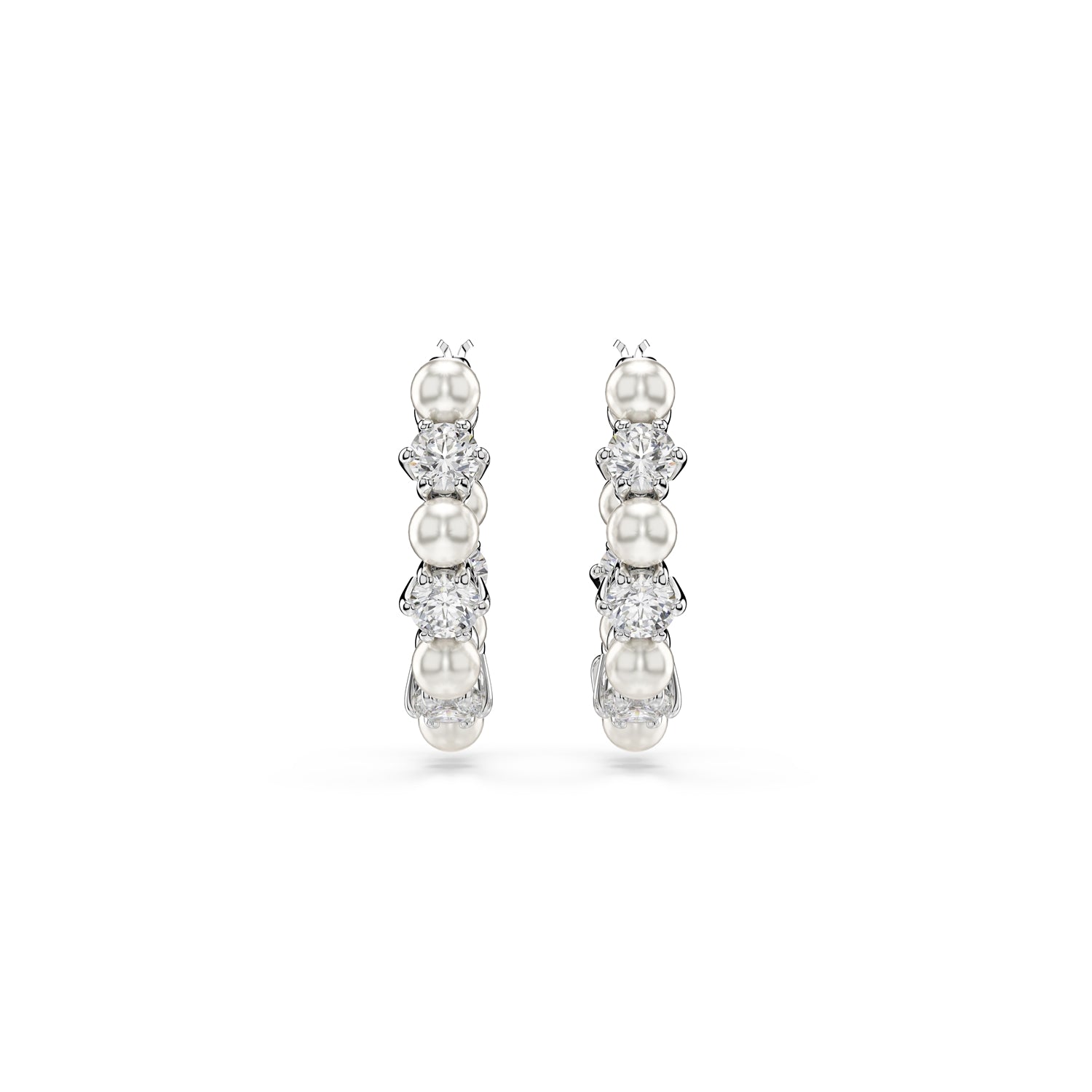 Swarovski Matrix Silver Coloured Ear studs 5709256