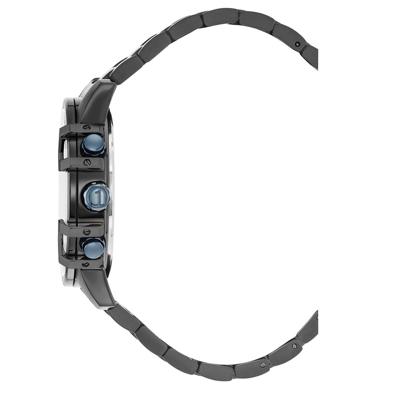 G-STAR Bend3D Schwarze Herrenuhr mit blauem Zifferblatt GSW.505.05-zoom-