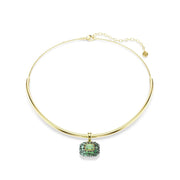 Swarovski Sublima Glam Goldfarbenes Choker mit grünen Akzenten 5760763