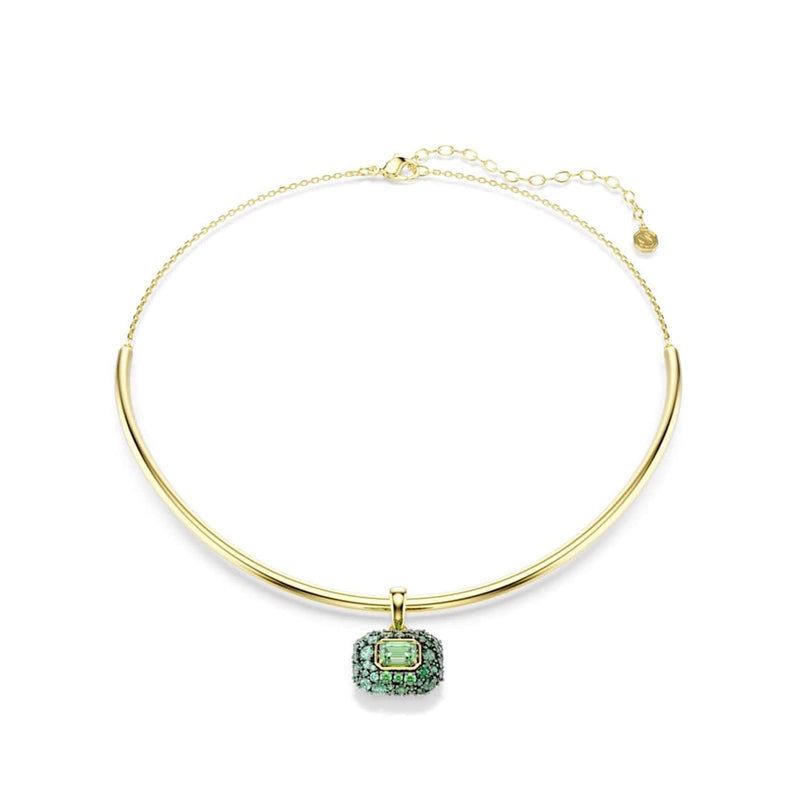 Swarovski Sublima Glam Goldfarbenes Choker mit grünen Akzenten 5760763-zoom-