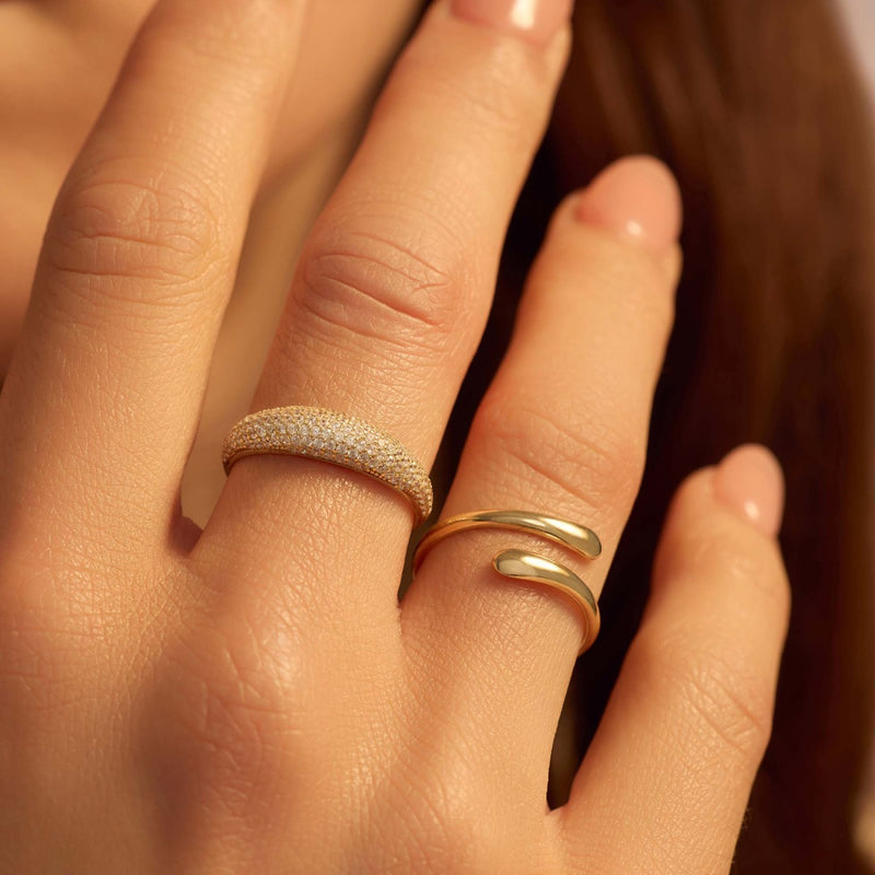 Beloro Jewels Monte Napoleone Stella 9 karat gold ring with zirconia BO330032-52-zoom-