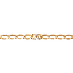 P D Paola 925 Sterling Silver Letter D Bracelet PU01-541-U with 18K Gold Plating