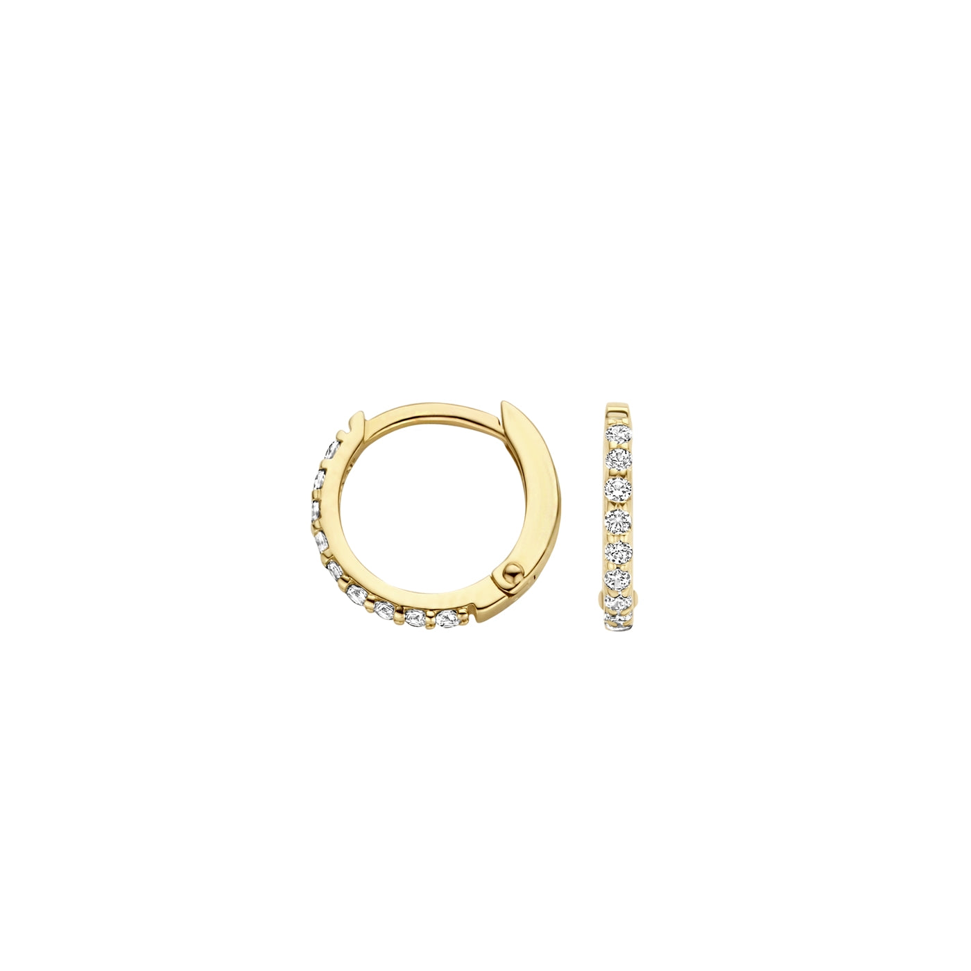 Blush Gold Hoop Earrings 7268YZI