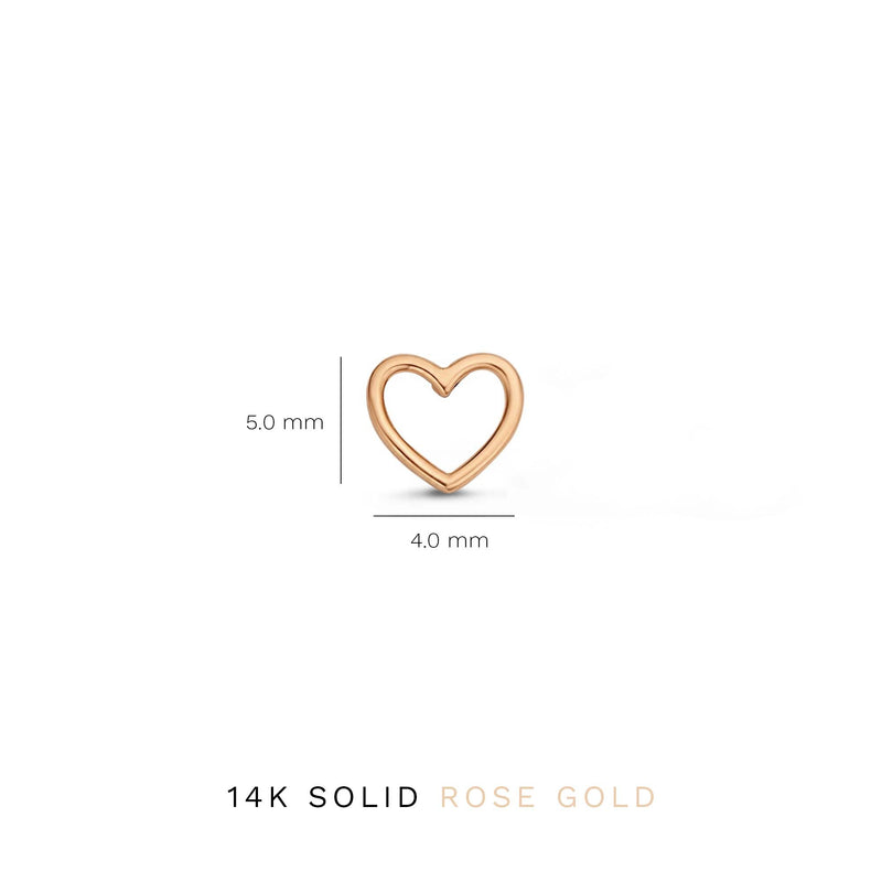Isabel Bernard La Concorde Amore 14 Karat | Roségold Ohrstecker IB360231-zoom-