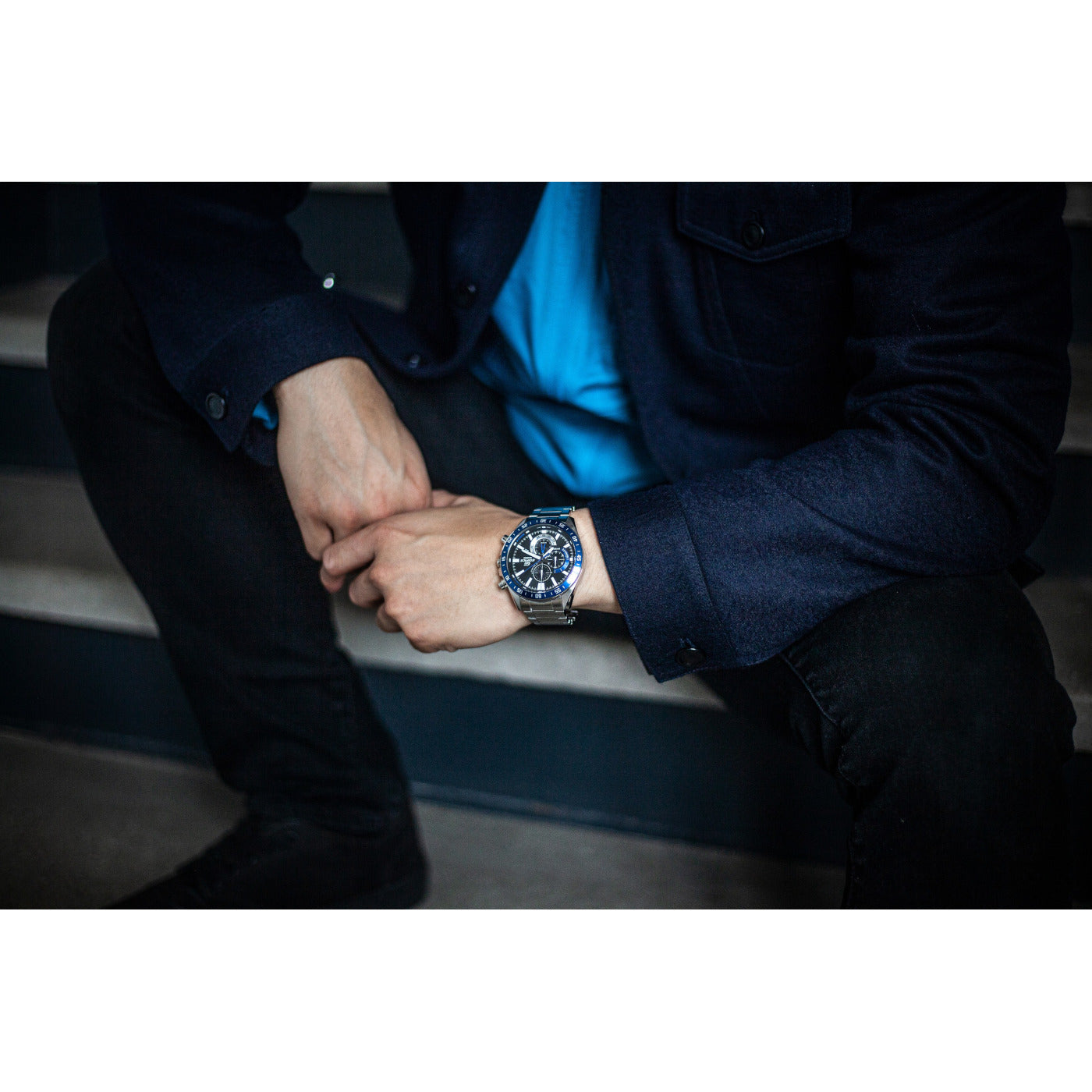 Edifice Classic Silver Watch EFV-620D-1A2VUEF