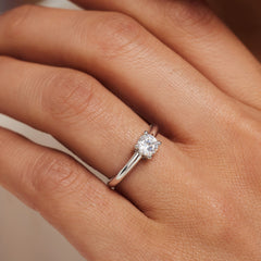 Isabel Bernard Saint Germain Soleil 14 Carat Whitegold Ring IB330072-50 (size: 50)