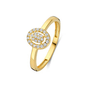 Isabel Bernard Le Marais Anne 14 Karat Gold Ring mit Zirkonia-Stein IB330115-48