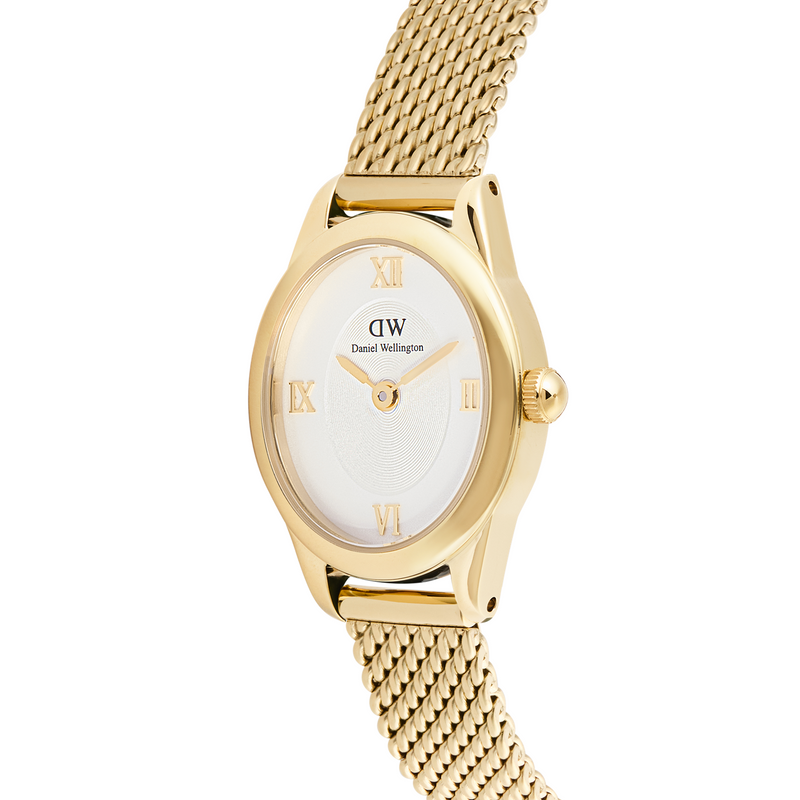 Daniel Wellington Ophelia Mini Mesh White Goldfarben Damenuhr DW00100939-zoom-