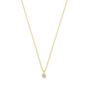 Isabel Bernard De La Paix Inaya 14 Karat | Gold Halskette | Diamant 0.03 Karat | IBD350019