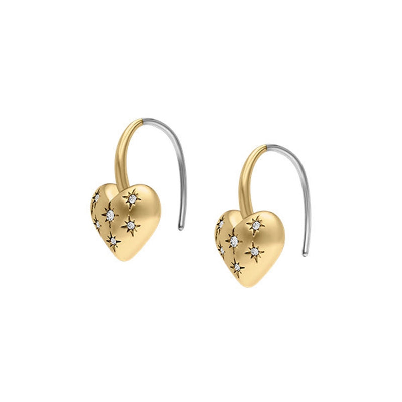 Fossil Sadie Gold Coloured Earrings JF04833710-zoom-