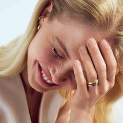 Sif Jakobs Gold Plated Roccia Ring SJ-R2724-YG-50