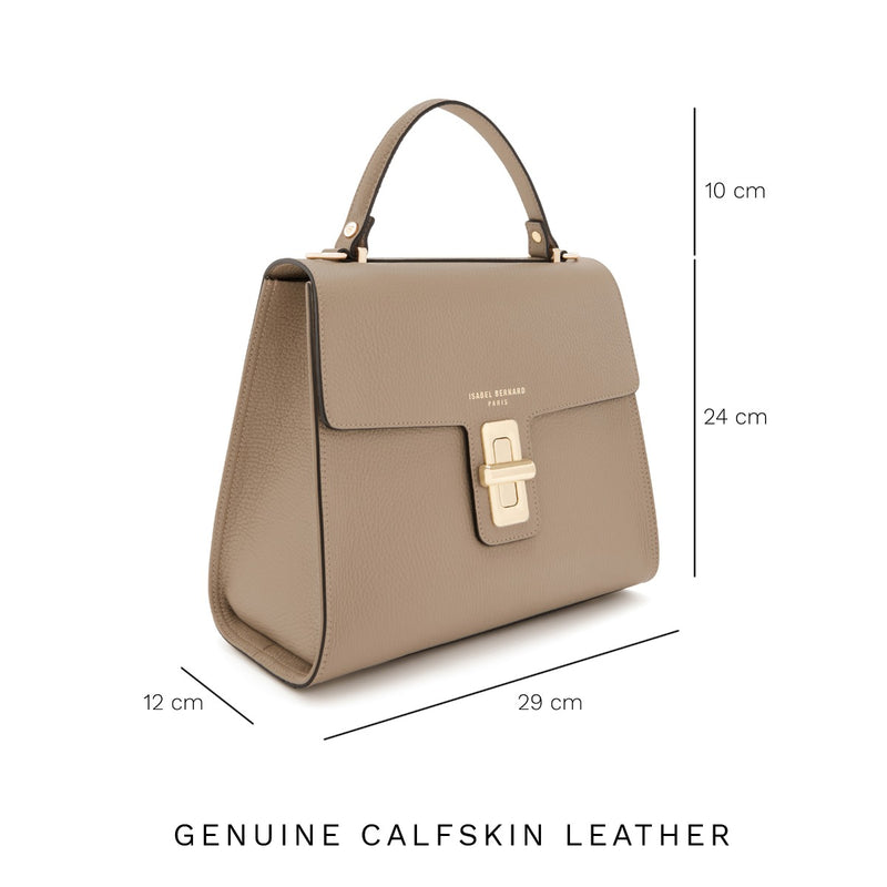 Isabel Bernard Femme Forte Simone Midi Handtasche Taupe IB21127-078-zoom-