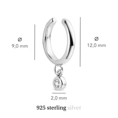 Violet Hamden Venus 925 Sterling Zilveren Ear Cuff Met Geboortesteen VH370001-JAN