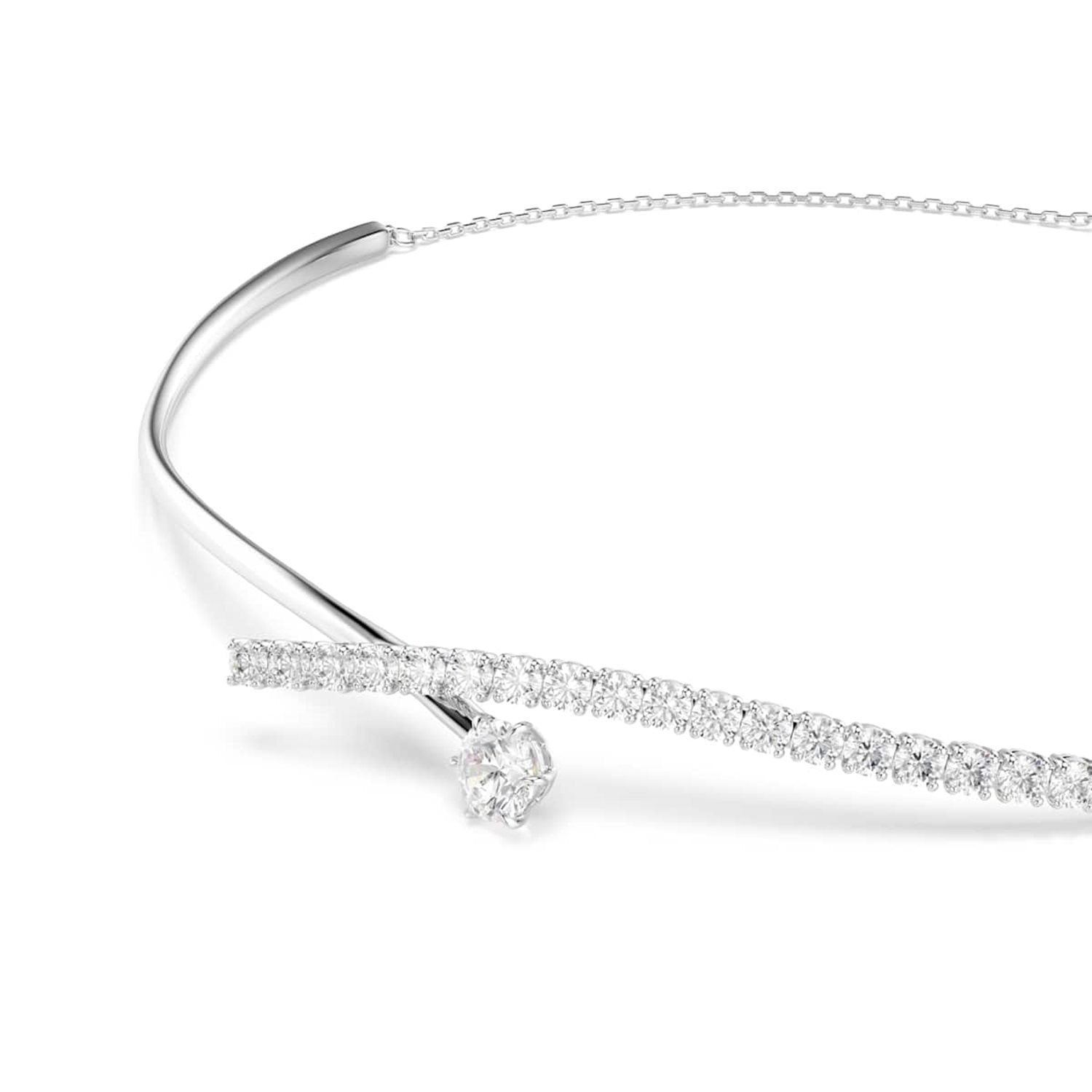 Swarovski Matrix Crash Silver-Tone Necklace 5754020