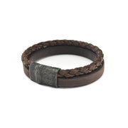 Josh Vintage herren Armband Braun 09264-BRA-VB/BROWN/L