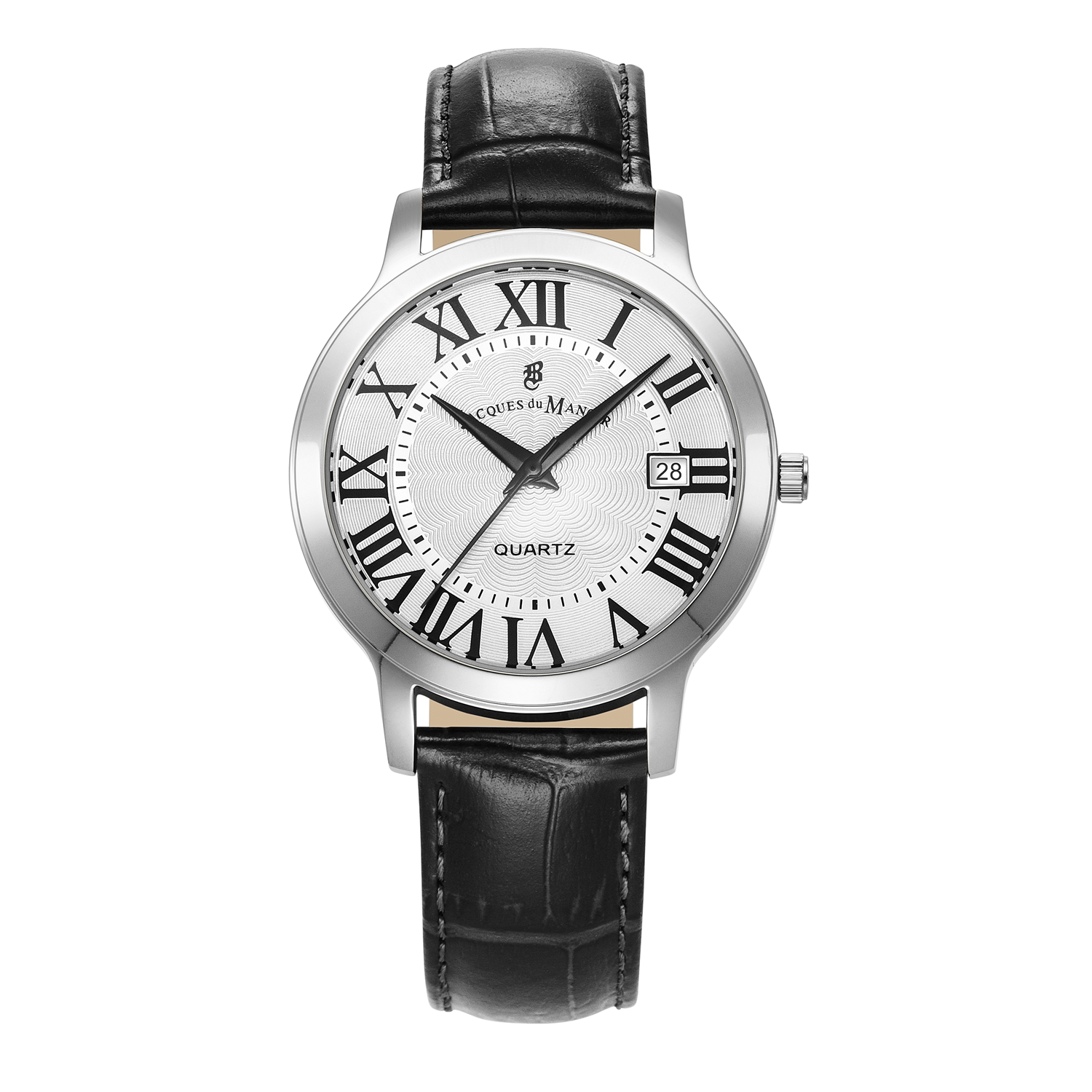 Jacques Du Manoir Genesis Gents Silver Pattern Men's Watch JWG04801