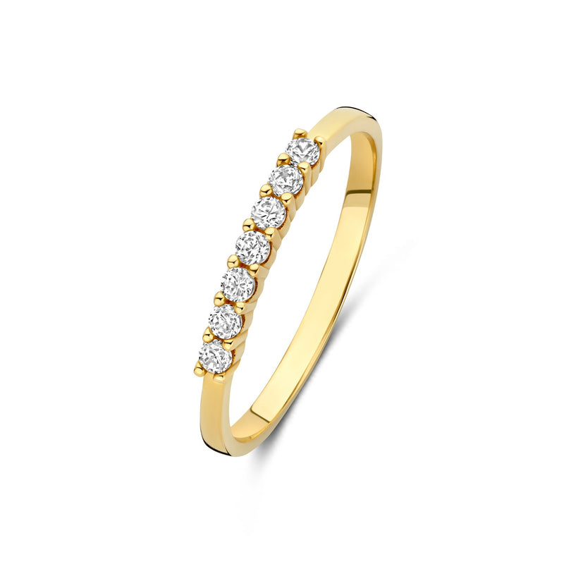 Beloro Jewels Monte Napoleone Stella 9 Karat Gold Ring mit Zirkonia-Steinen BO330054-56-zoom-