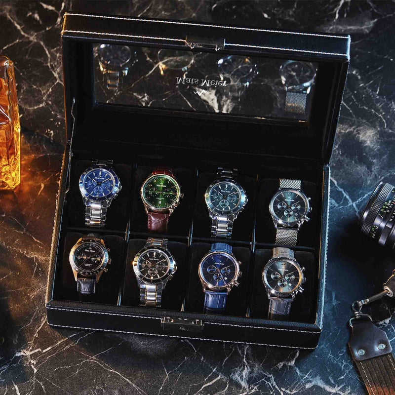 Mats Meier Mont Fort herren Uhrenbox Schwarz MM-Watchbox-1904-zoom-