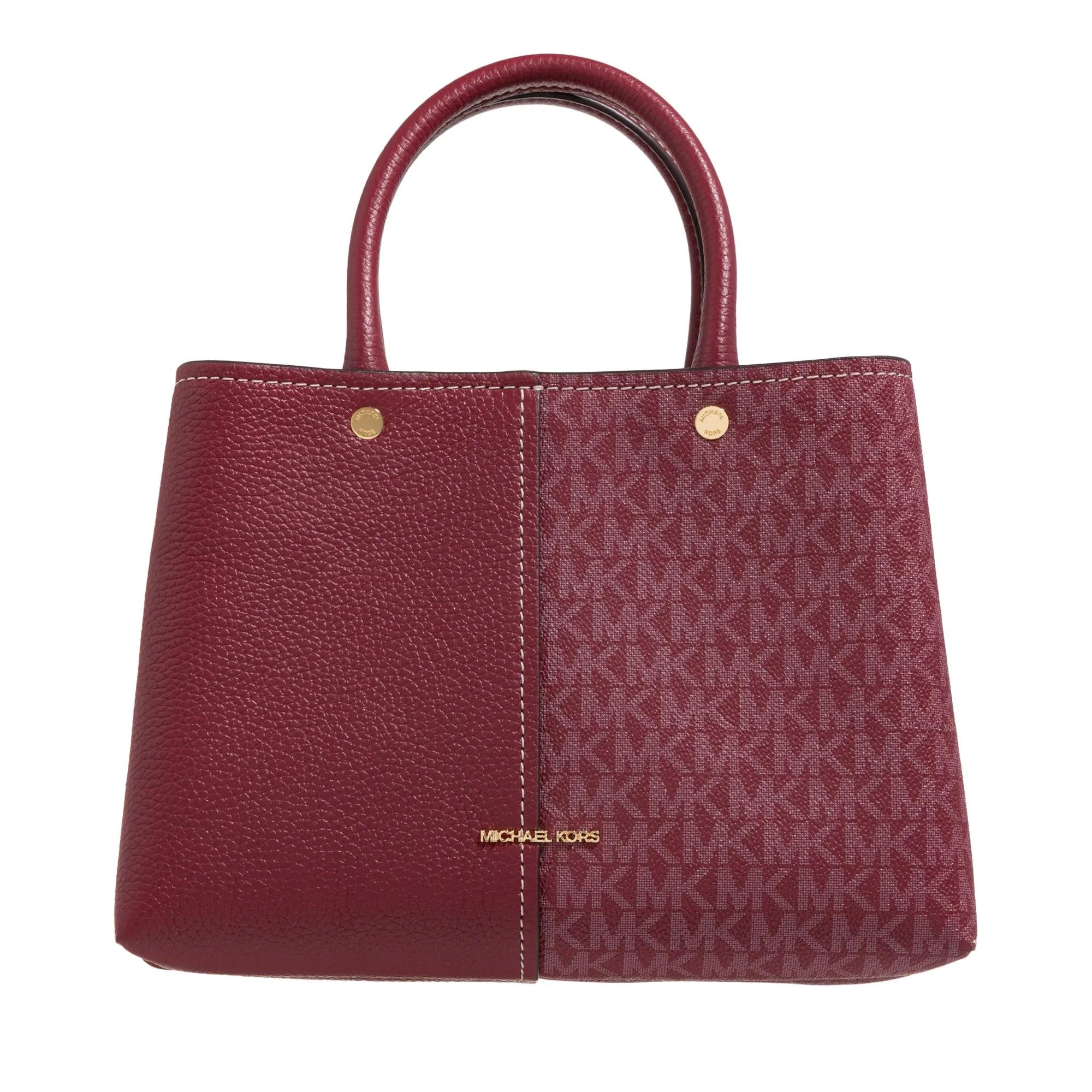 Michael Kors Flora Red Leather Satchel 2001-A0542956