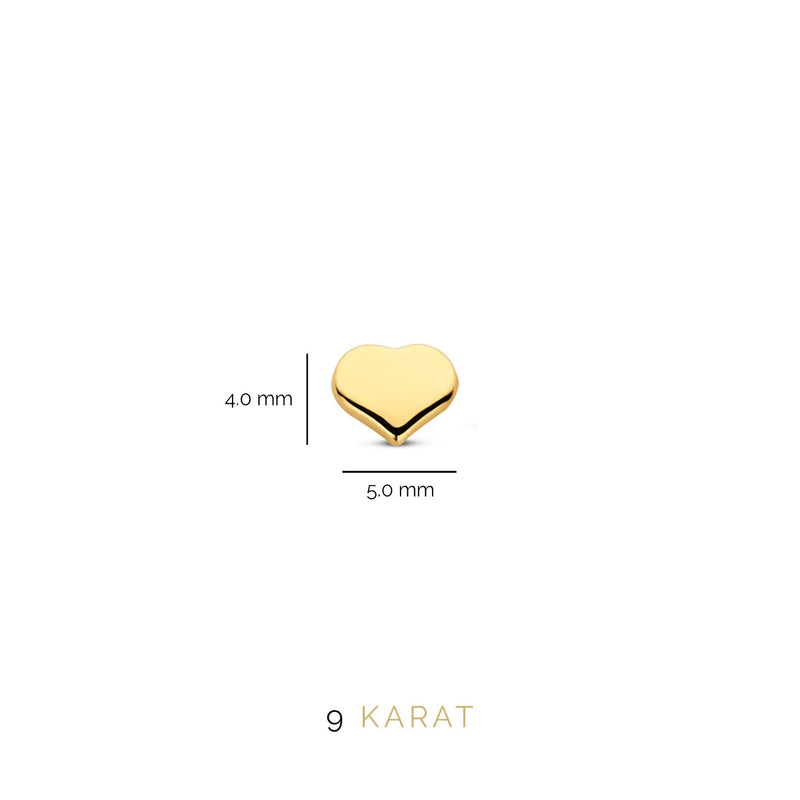 Beloro Jewels Regalo d'Amore 9 Karat Gold Ohrringe-Set mit Herz BO90036-zoom-