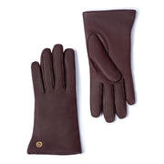Isabel Bernard Honoré Eleanor dunkelbraune Lederhandschuhe aus Ziegenleder IB67000-331-8