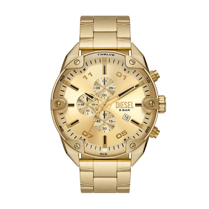 Diesel Spiked herren Uhr Gold DZ4608-zoom-