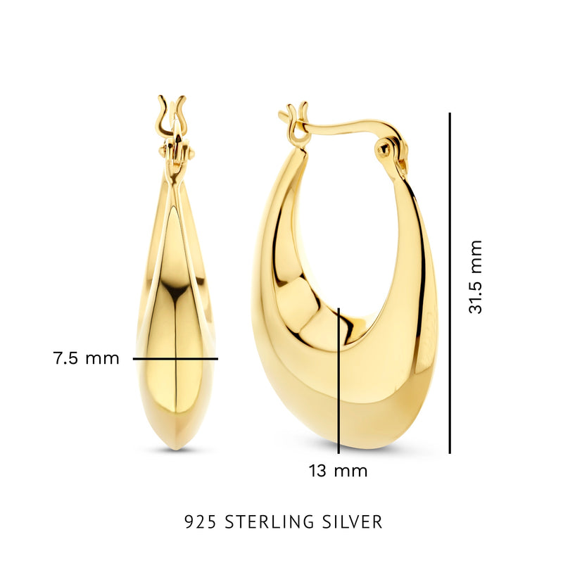 Parte Di Me Bibbiena Poppi damen Creolen 585 Vergoldung PDM36164-zoom-