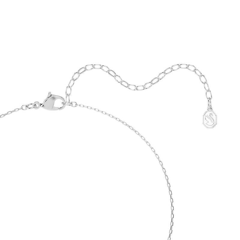 Swarovski Una Sparkling DC Halskette in Silberoptik mit grünem Kristall 5757785-zoom-