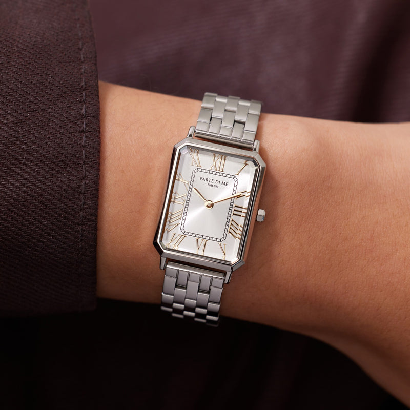 Parte di Me Orologio rectangular ladies watch silver coloured PDM09019-zoom-