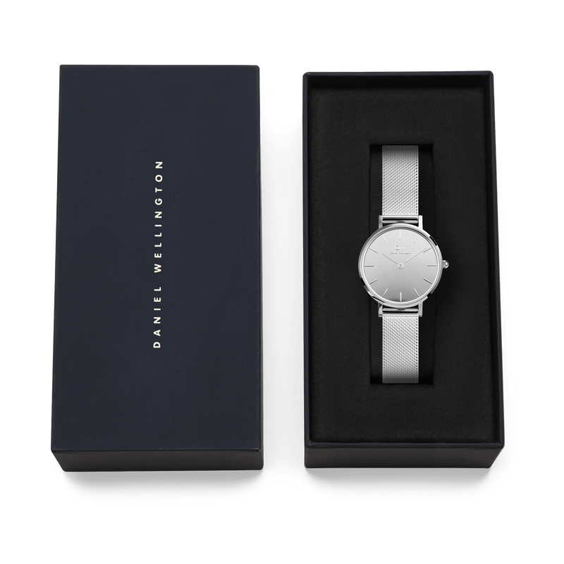 Daniel Wellington Petite&Quadro Mini Reflection Silberne Damenuhr DW00100796-zoom-