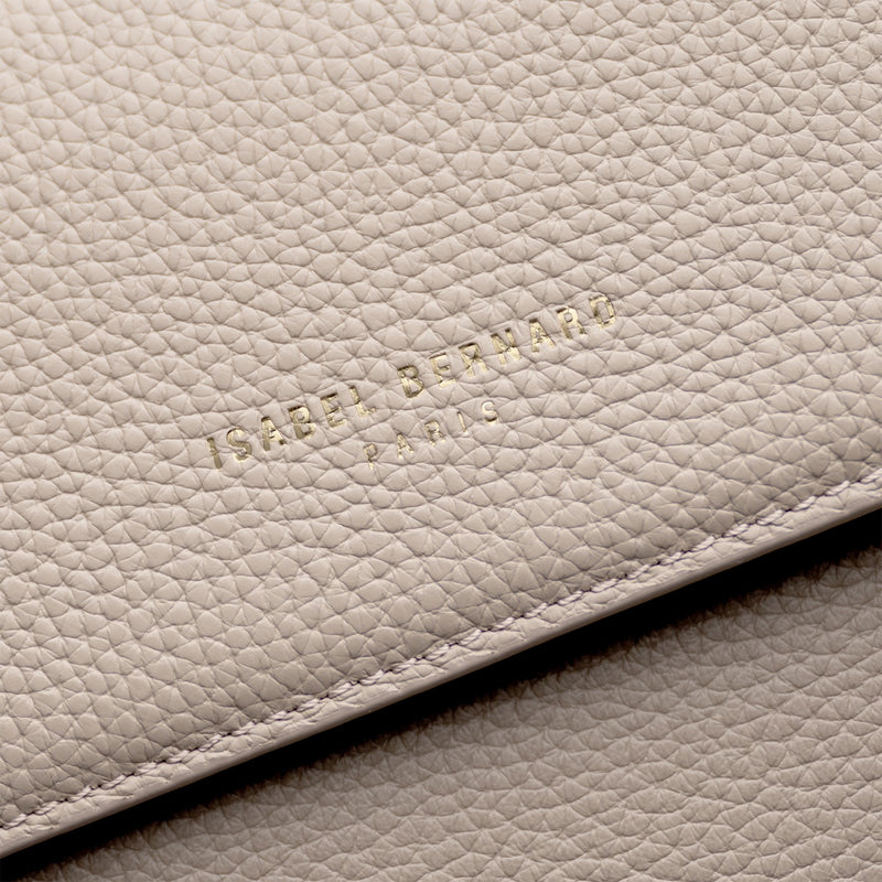 Isabel Bernard Femme Forte Heline Taupe Kalbsleder Handtasche IB21039-zoom-